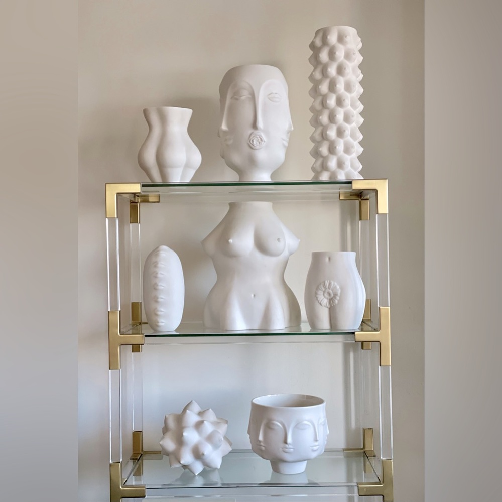 Spectacular Collection Jonathan Adler White Vases